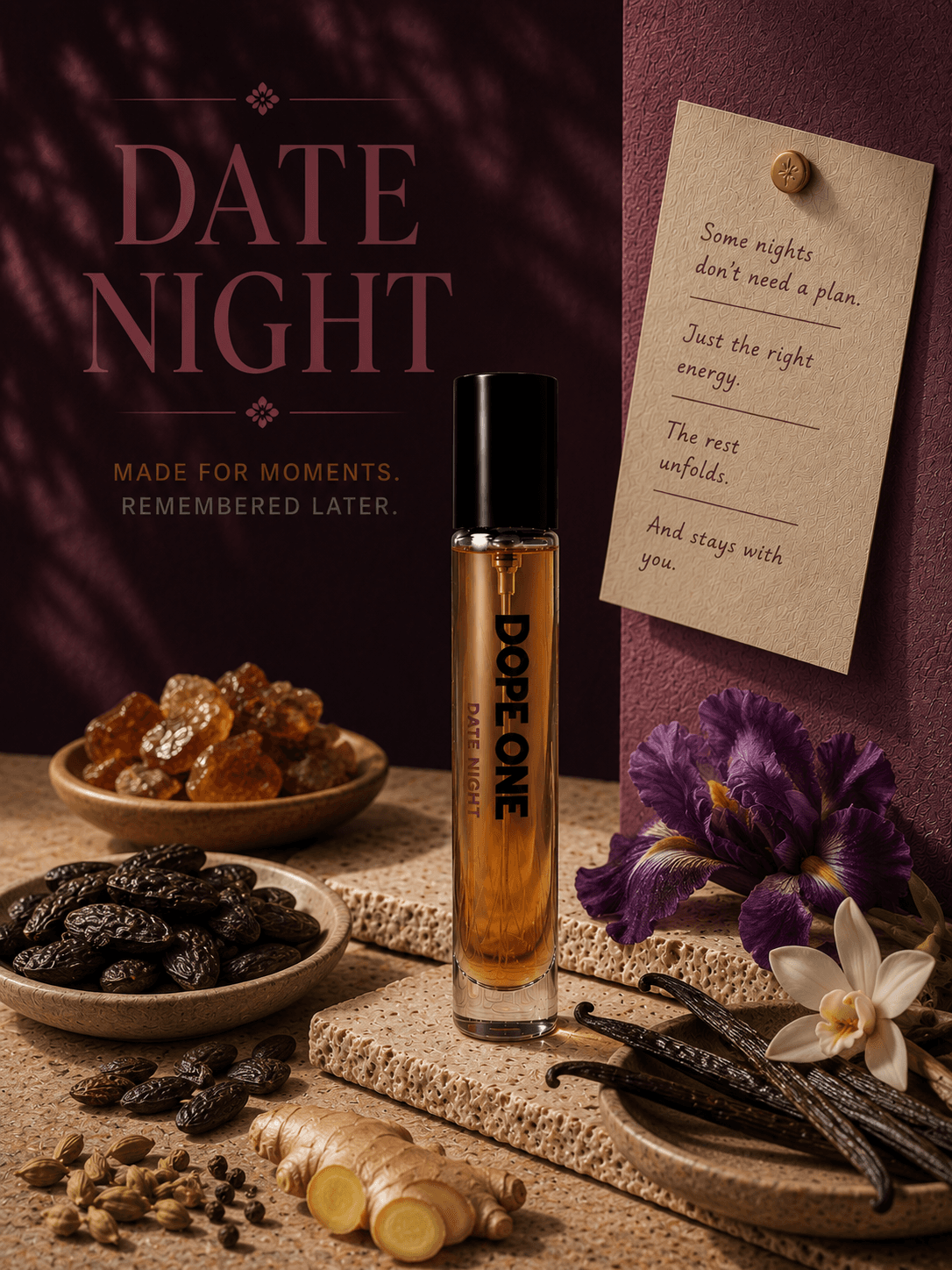 DATE NIGHT 15ml with its raw materials