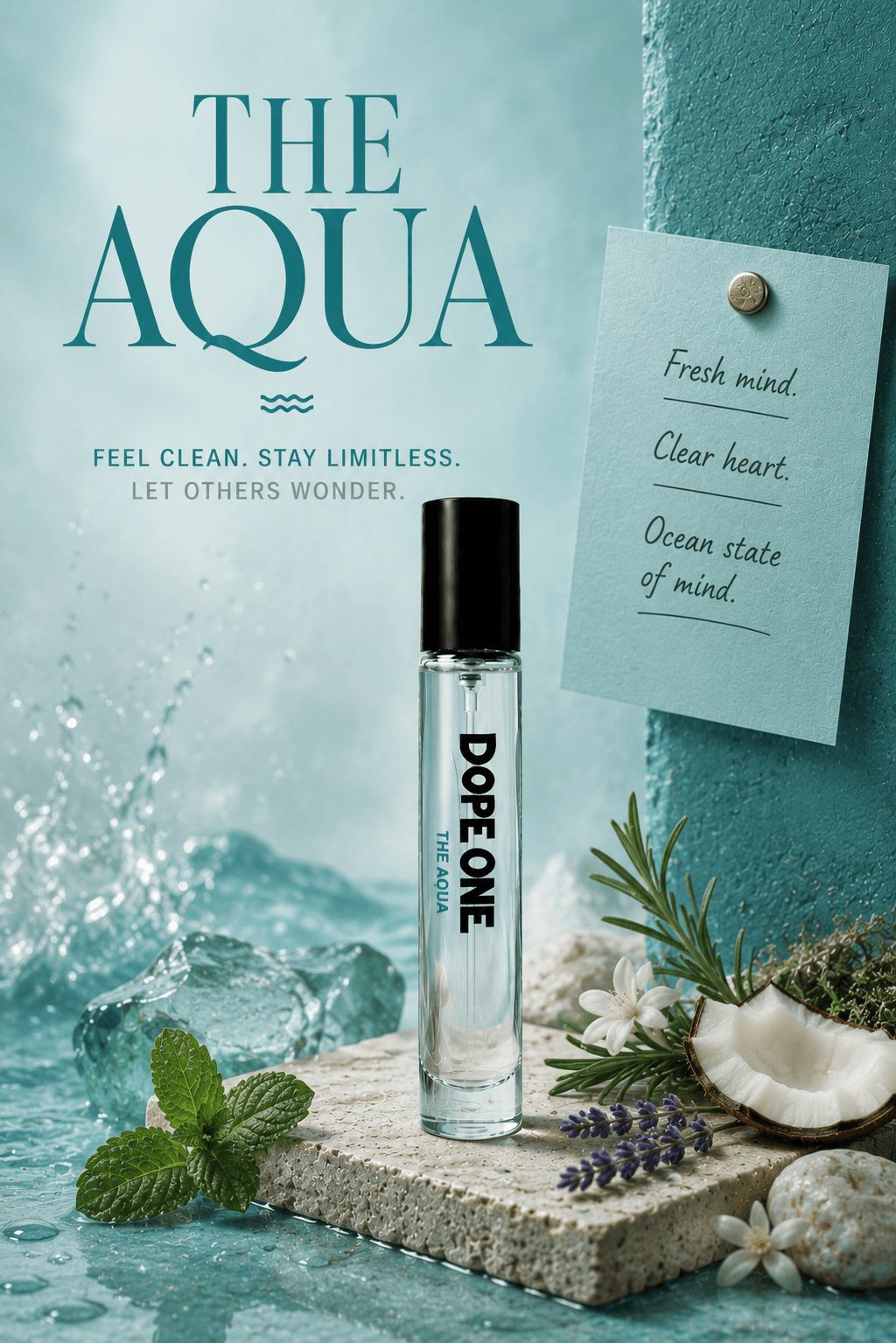 THE AQUA 15ml with its raw materials